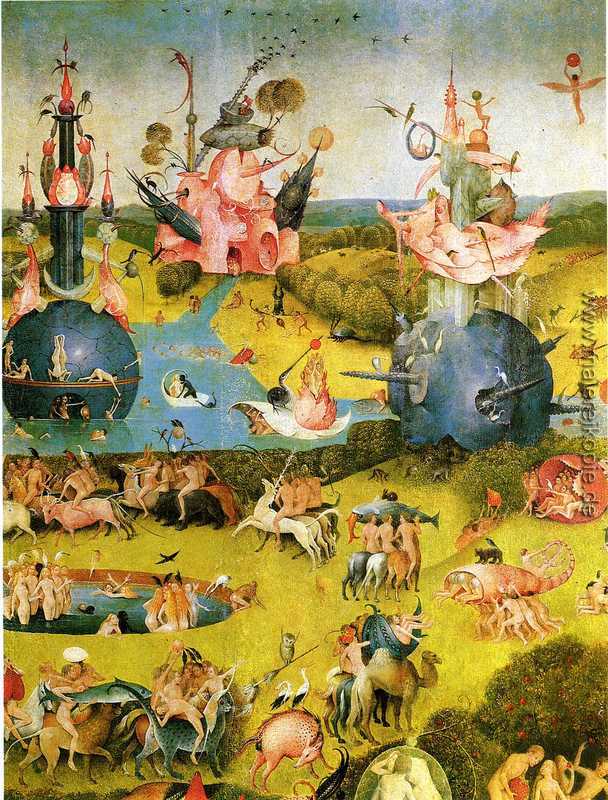 Der Garten der Lüste (Detail) di Hieronymus Bosch von