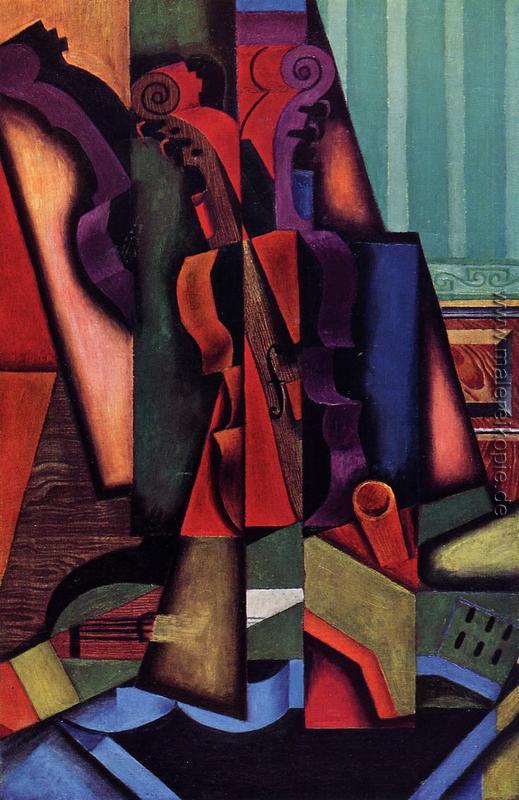 Violine Und Gitarre Di Juan Gris Von Juan Gris Olgemalde Reproduktion