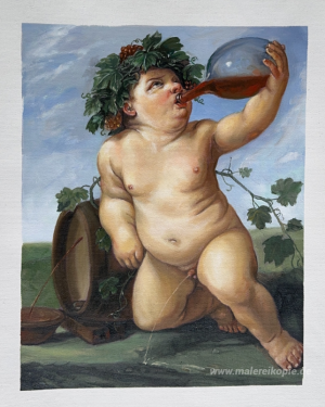 Trinkender Bacchus